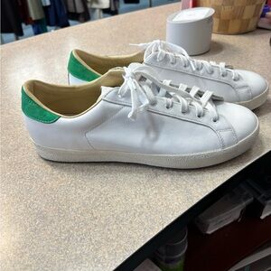 adidas White and Green Athletic Shoes
